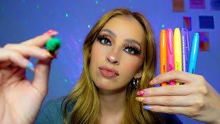 asmr Te Pinto la Carita Con Marcadores 👩‍🎨🖌️💕Spit Painting🎨✨ [upl. by Adialeda340]