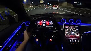 The New Mercedes AMG CLE 53 2025 Test Drive at NIGHT [upl. by Laucsap]