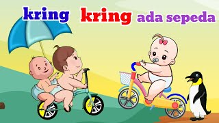 KRING KRING ADA SEPEDA🚴 lagu anak Indonesia terpopuler lagu anak terlaris [upl. by Aryajay170]