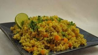 Quinoa Pulao Indian Recipe  Show Me The Curry [upl. by Annatsirhc695]