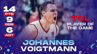 Johannes VOIGTMANN 🇩🇪  14 PTS  9 REB  6 AST  TCL Player of the Game vs Poland [upl. by Hedwig]