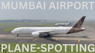 MUMBAI AIRPORT  SINGAPORE AIRLINES  OMAN AIR  ETIHAD  AKASA  PLANESPOTTING  2024  4K  ✈️ [upl. by Quinn]