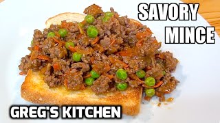 HOW TO MAKE SAVORY MINCE  Gregs Kitchen [upl. by Eeliab]