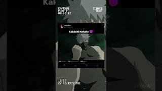 Kakashi Hatake 😈  Kakashi The Copy Ninja 🔥 anime naruto shorts trending [upl. by Ondine]