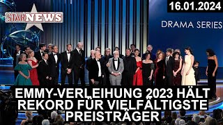 EmmyVerleihung 2023 hält REKORD für vielfältigste Preisträger [upl. by Aerdnaz]