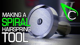 Making A Spiral Hairspring Forming Tool [upl. by Bobbi]