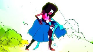 Fusion de LAPIS y GARNET 【animación】 steven universe [upl. by Yekcim]