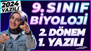 9Sınıf Biyoloji 2Dönem 1Yazılı 2024 yazılı biyoloji [upl. by Eninaej]