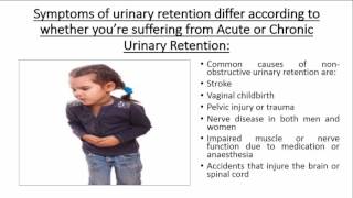 What causes urinary retention [upl. by Zanas]