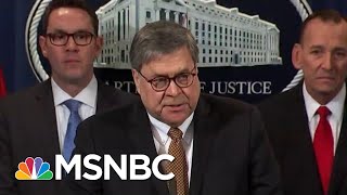 Trump Fixation On Exonerating Russia Entangles William Barr Pompeo  Rachel Maddow  MSNBC [upl. by Kariotta]