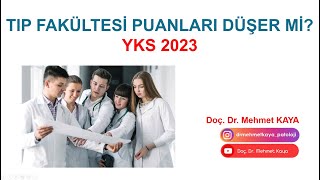 Tıp Fakültesi Puanları Düşer miYKS 2023 [upl. by Ydor91]