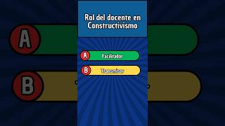 😮¡APRENDIZAJE ¡CONSTRUCTIVISMO SocioConstructivismo P3🤔 PreguntasRespuestas wapdocentes quiz [upl. by Lladnew]