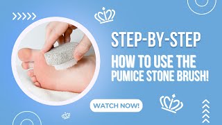 Dry Calloused Feet and Hands NEW Pumice Stone Brush with CASTOR OIL [upl. by Leirea373]