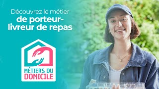 Porteurlivreur de repas  Découvrez ce métier sur le site Métiers du Domicile [upl. by Ogram]