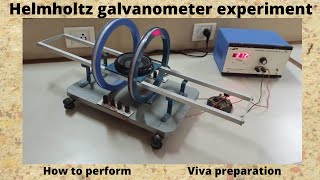 Helmholtz galvanometer experiment [upl. by Ydarg115]