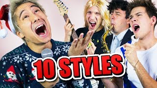 LAST CHRISTMAS in 10 STYLES  Julien Bam [upl. by Llerrehs]