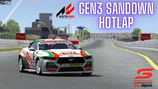 Assetto Corsa  Gen3 V8 Supercars Sandown Hotlap  108929 [upl. by Zurkow361]