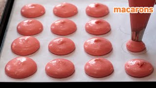 How to make macarons at home  Easy Egg yolk buttercream fillingSub [upl. by Fablan]