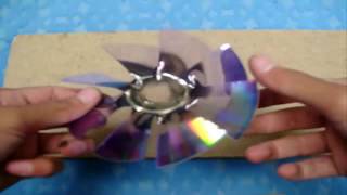 Como Hacer un Ventilador Casero con un DVD [upl. by Isdnyl]