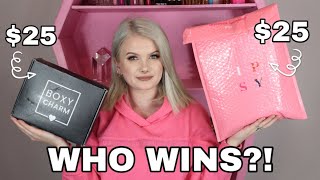 BOXYCHARM VS IPSY GLAM BAG PLUS JANUARY 2021  BATTLE OF THE BOXES  Vanessa Lopez [upl. by Bronwyn827]