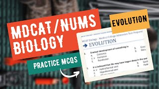 Mdcat Biology Evolution Practice MCQs  Practice MCQs for Mdcat Biology  Topic Evolution MCQs [upl. by Sewel]