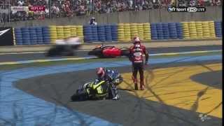 MotoGP Le Mans 2014  Moto2 Ricard Cardus Vs Mattia Pasini [upl. by Berthe230]