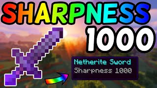 How To Get A Sharpness 1000 Netherite Sword In Minecraft 116 2020 [upl. by Irroc]