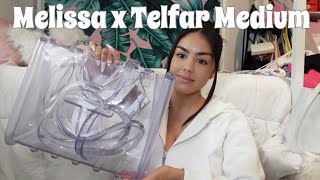 UNBOXING MELISSA x TELFAR MEDIUM BAG personal review [upl. by Ocinemod]