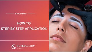 Stepbystep Brow Henna application  Brow Henna Course [upl. by Reh]