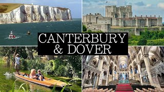 London to Canterbury amp Dover in a Day Cathedral Dover Castle White Cliffs  Travel Vlog amp Guide [upl. by Dulcia209]