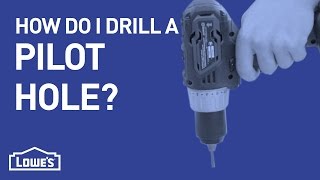 How Do I Drill A Pilot Hole  DIY Basics [upl. by Anitsihc]