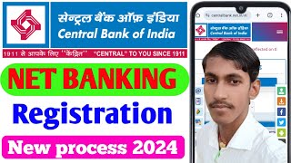 Central Bank of India net banking registration  Central Bank NET Banking online [upl. by Ayisan920]