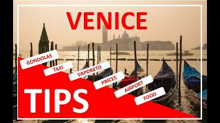 Venice tips  prices gondolas vaporeto water taxi tourism holidays italy vaporetto walking [upl. by Darsey769]