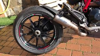 Ducati Hypermotard 821 with scproject crt exhaust [upl. by Olen190]