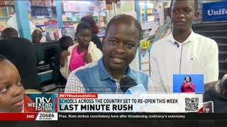 Last minute rush for back to school shopping as schools set to reopen [upl. by Adnomar]