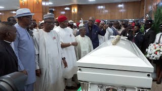 Igbo Reps Speaker lead procession to view Ifeanyi Ubah Coffin [upl. by Leinaj574]