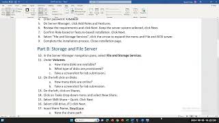 CIS41D Lab 3 Provisioning File and Storage using Windows Server 2019 [upl. by Adidnac]