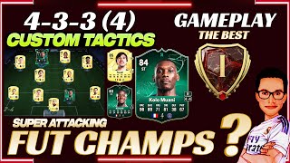 Rank 1  Fut Champs  4334  433 4 Custom Tactics  FC 25 Ultimate Team  Fut Champs Live [upl. by Ellenrahc296]