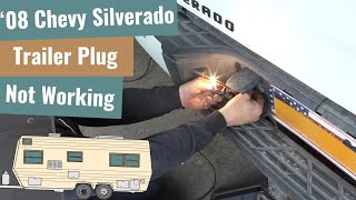 Chevy Silverado  Nothing Is Working At The Trailer Plug [upl. by Akyssej554]