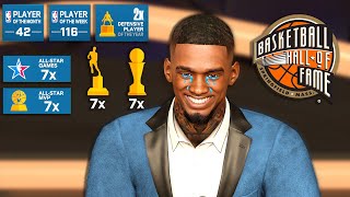 Retiring As The GOAT  Emotional Hall Of Fame Speech  NBA 2k24 MyCareer Ending [upl. by Uahsoj]