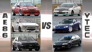 ENG CC VTEC Club vs AE86 Hachiroku Club HV55 [upl. by Kattie]