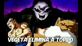 DBS 126 Vegeta elimina a ToppoJiren vs el universo 7 [upl. by Akinajnat475]