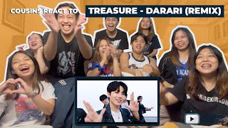 COUSINS REACT TO TREASURE  DARARI REMIX EXCLUSIVE PERFORMANCE VIDEO [upl. by Lamberto224]