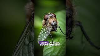 Botflies The Fascinating and Disturbing Life Cycle of Natures Parasite shorts [upl. by Guglielma]