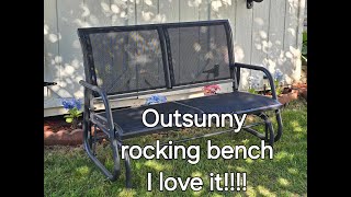 Product review Outsunny 2Person Outdoor Glider Bench [upl. by Naujtna]