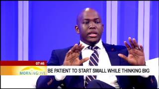 Be patient to start small while thinking big  Vusi Thembekwayo [upl. by Kirad]