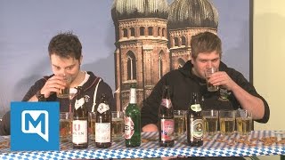 Bierblindverkostung in München Schmeckt Augustiner besser als Oettinger [upl. by Rosette]