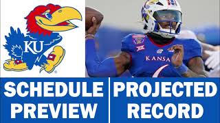 Kansas Football 2024 Schedule Preview amp Record Projection [upl. by Arlie]