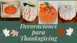 Decoraciones Sencillitas de Thanksgiving [upl. by Boyer]