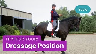 Tips for the Correct Dressage Position  Carl Hester [upl. by Eidua]